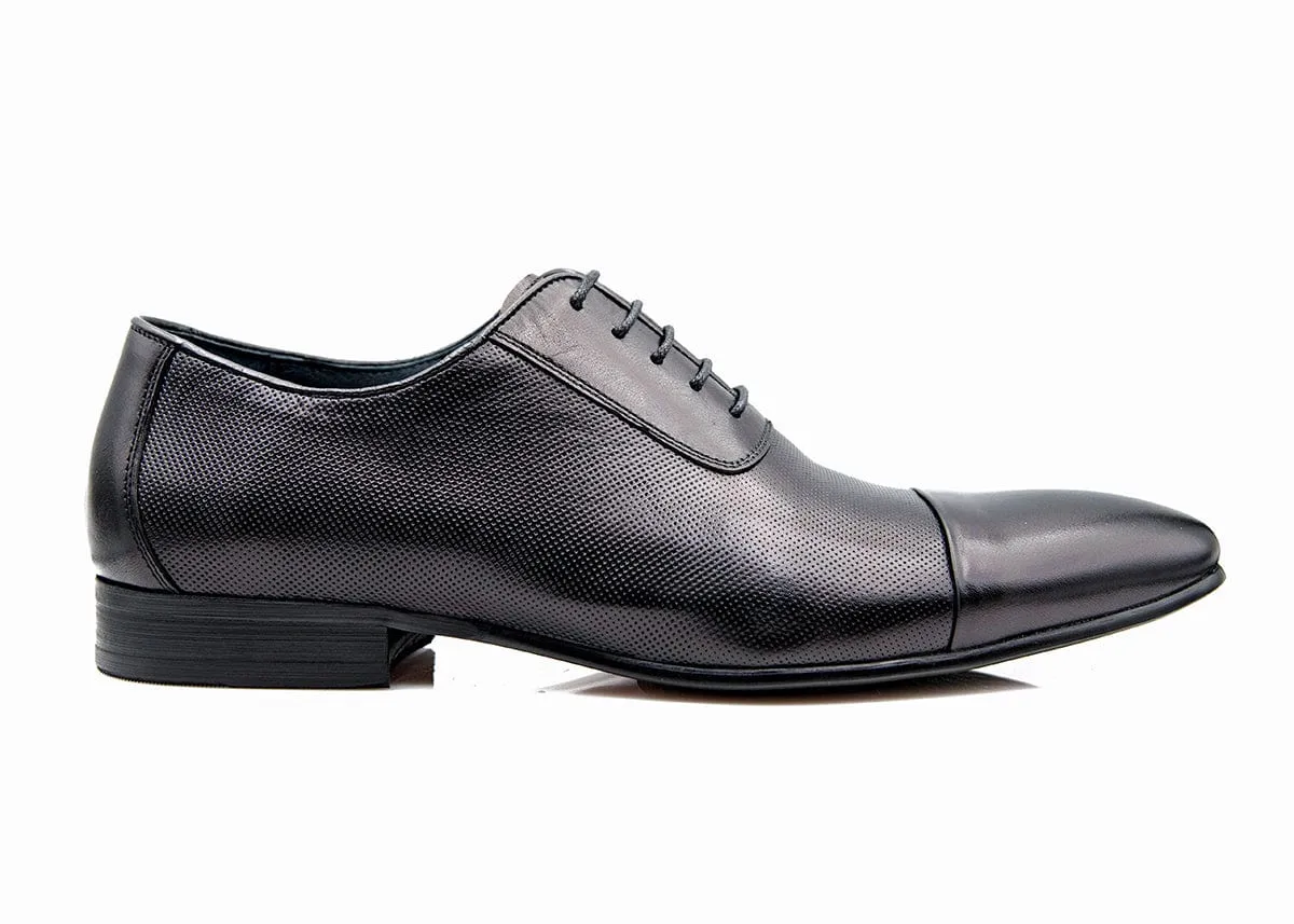 King Jeffrey - Premium Black Oxford Dress Shoes for Men