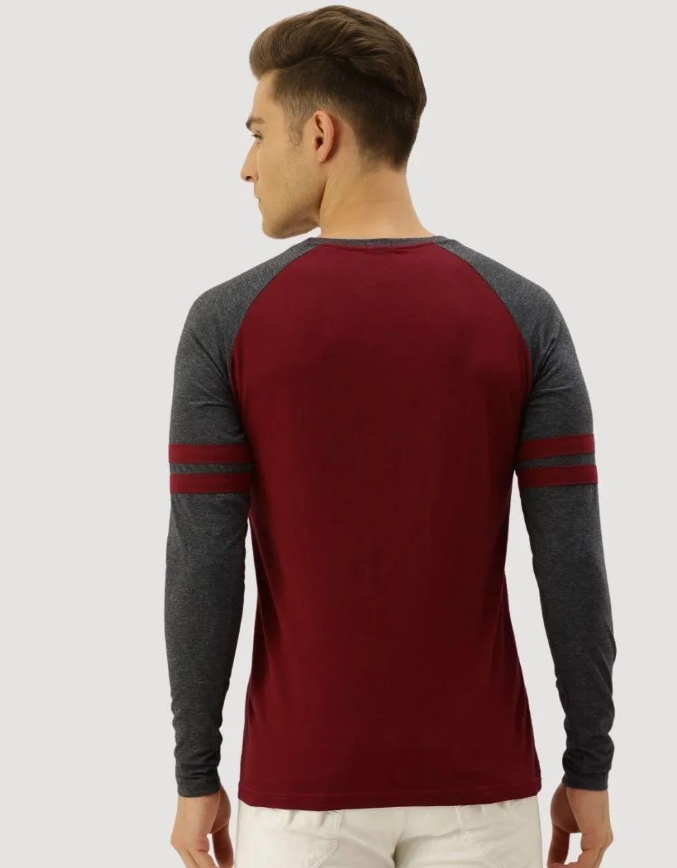 Long Sleeves Red round neck Full Sleeve Tshirt