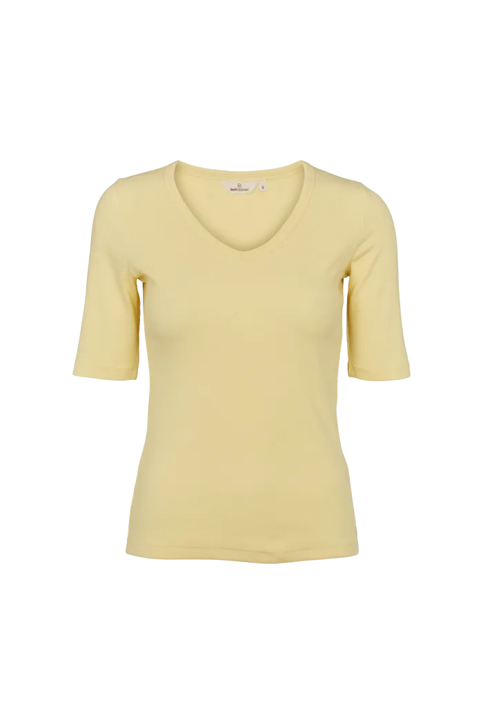 Ludmilla V-Neck - Custard