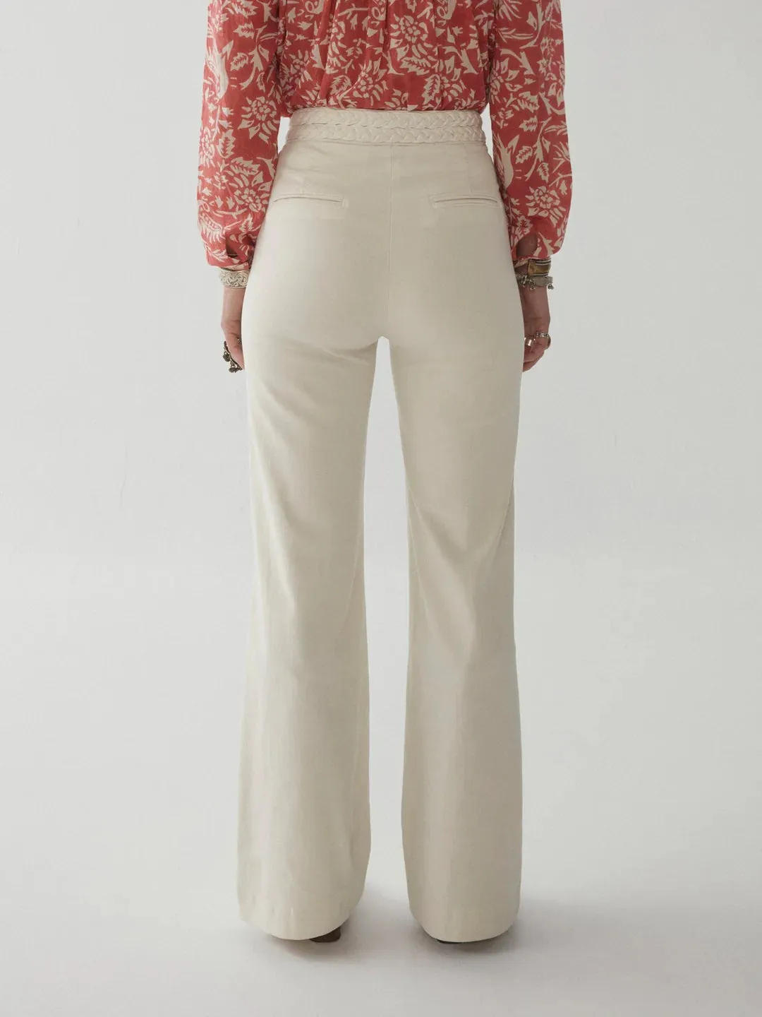 Maison Hotel Disco Ross Perfect White Pants - ByAdushka