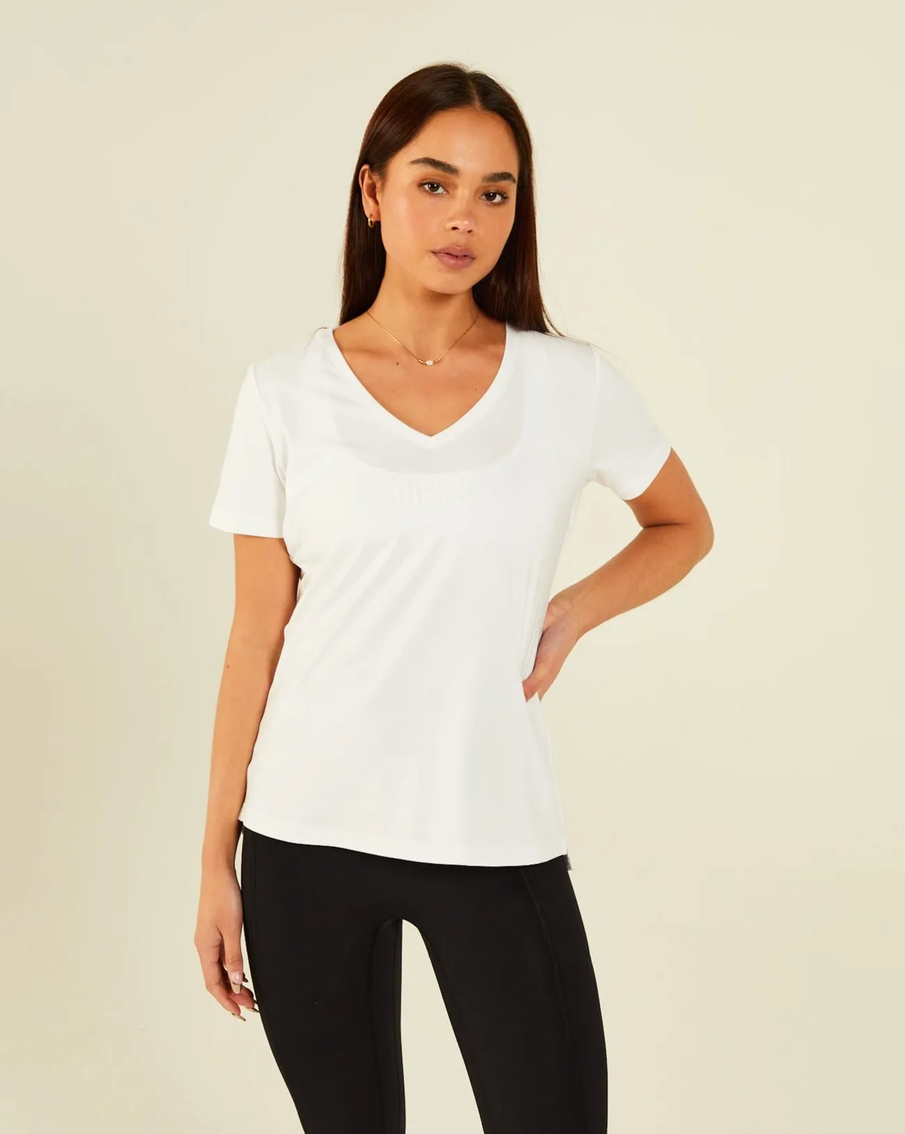 Marcie Tee Dove White