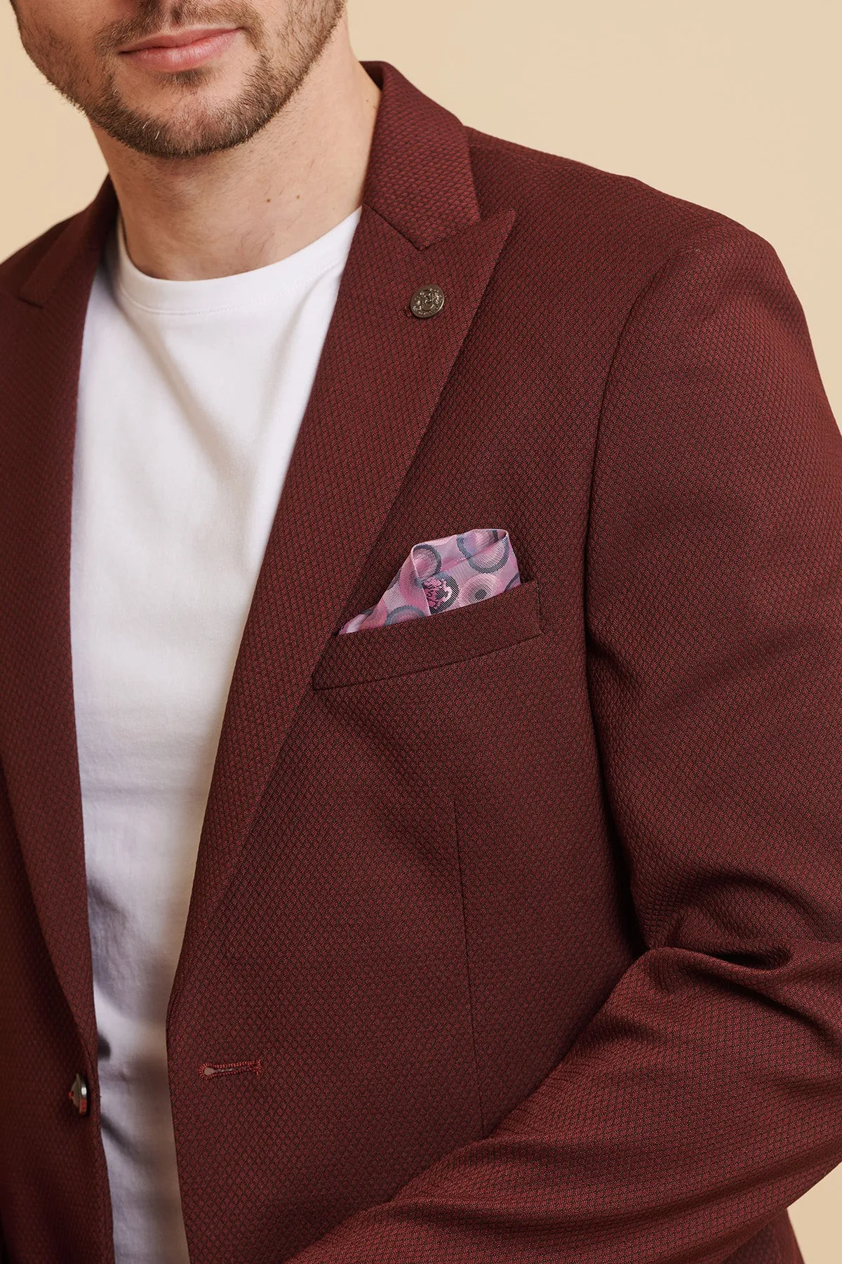 MAX - Wine Two Piece Suit