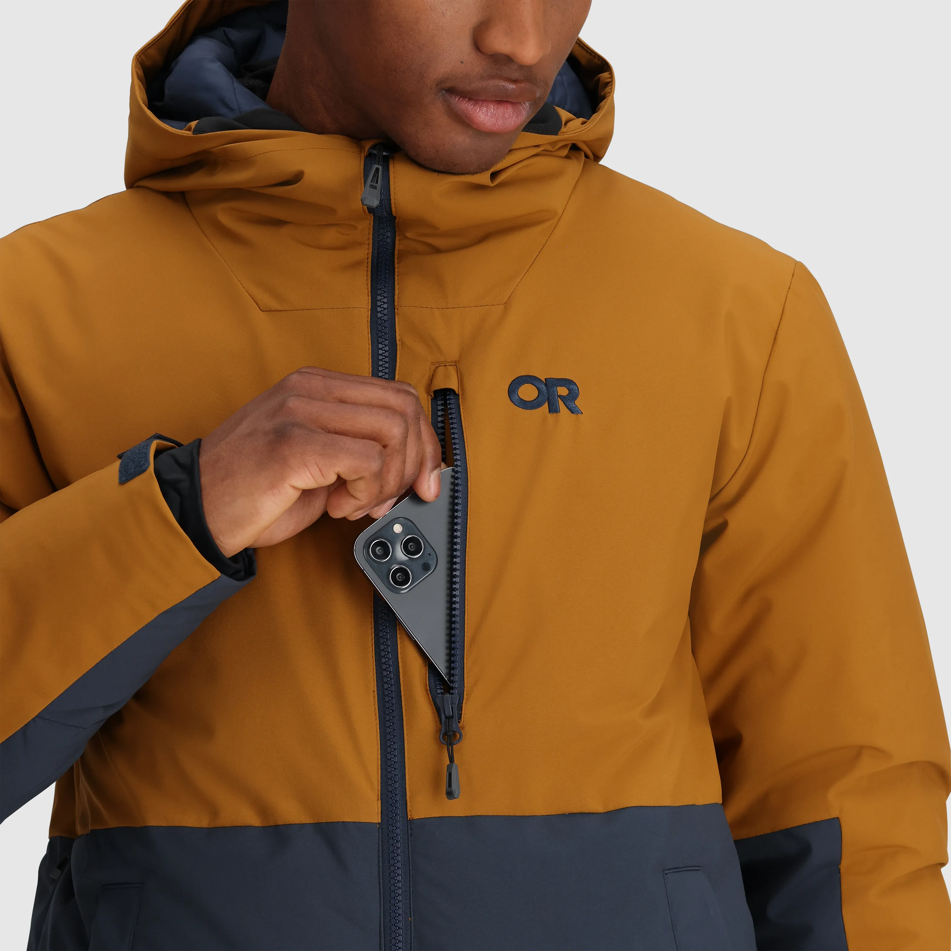 Optimise the title of this e-commerce product to Stylish Mens Insulated Snowcrew Down Jacket