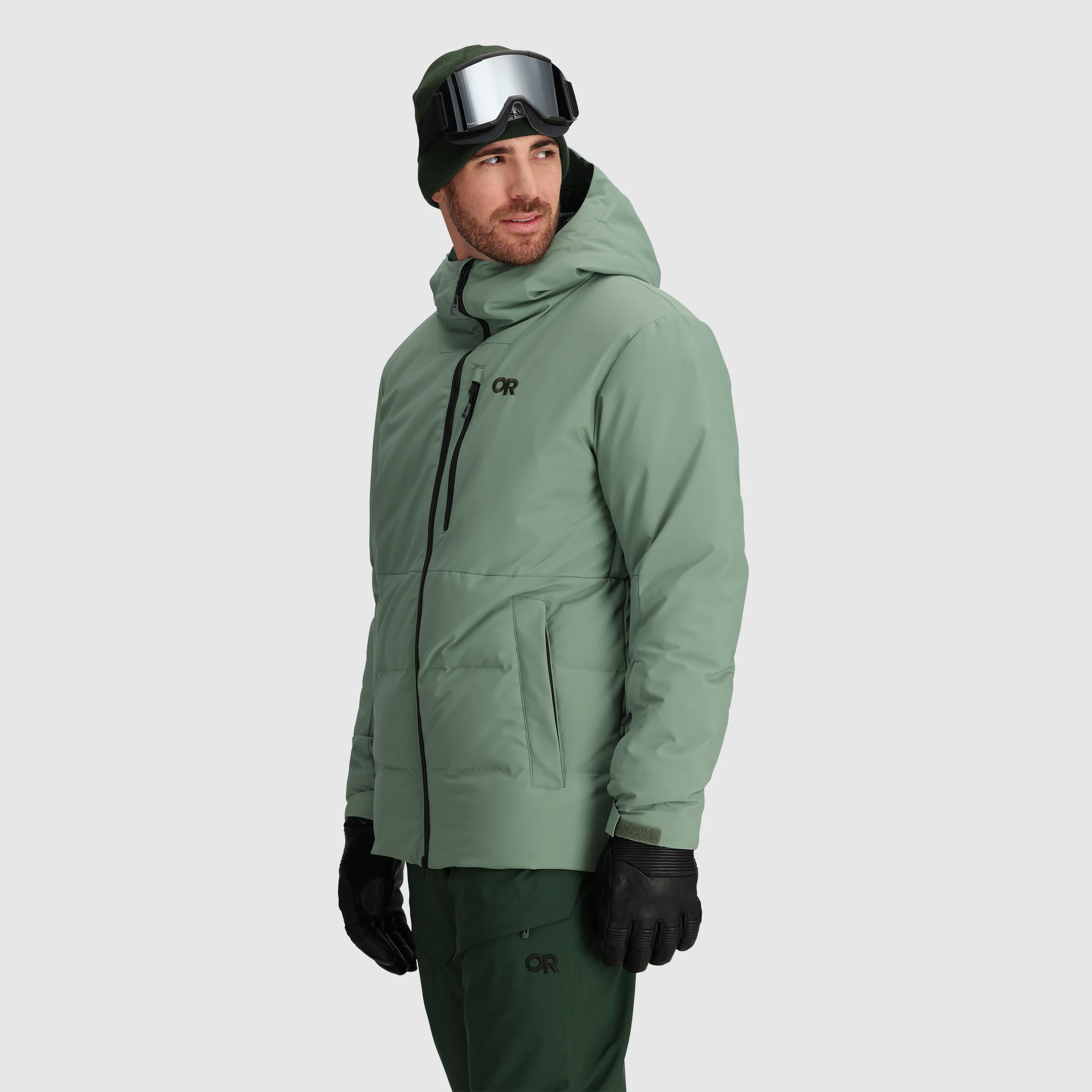 Optimise the title of this e-commerce product to Stylish Mens Insulated Snowcrew Down Jacket