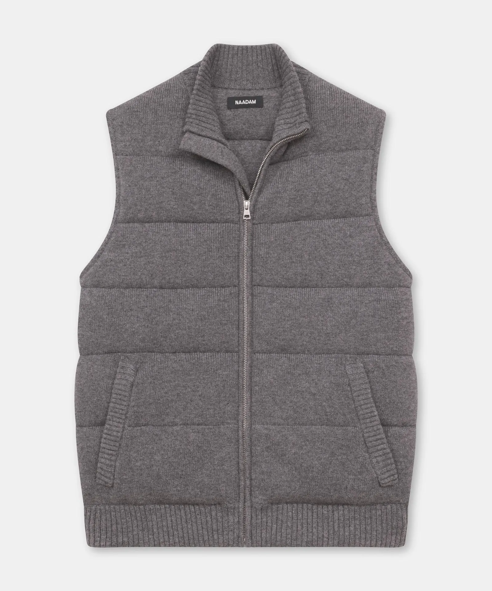 Luxurious Merino Wool & Cashmere Blend Puffer Vest