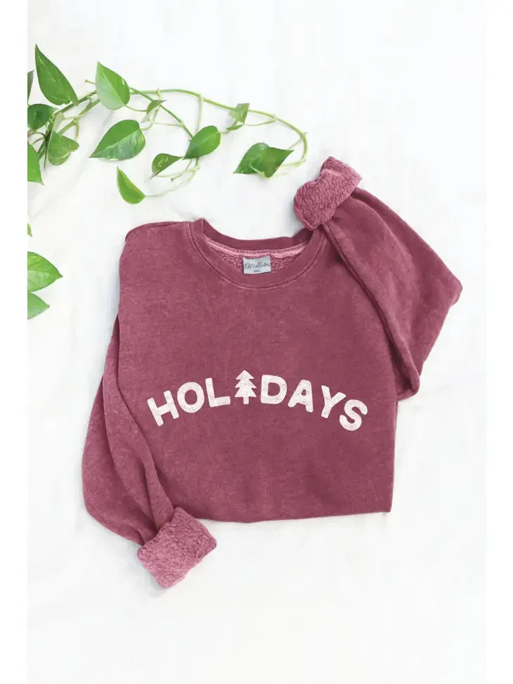 OAT COLLECTIVE GRAPHIC HOLIDAY SWEATSHIRTS