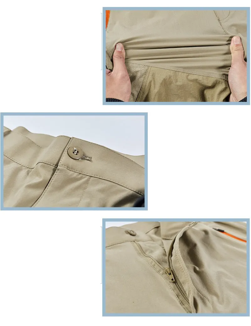 Outdoor Large Size Mountaineering Trekking Cropped Quick-drying Men Shorts