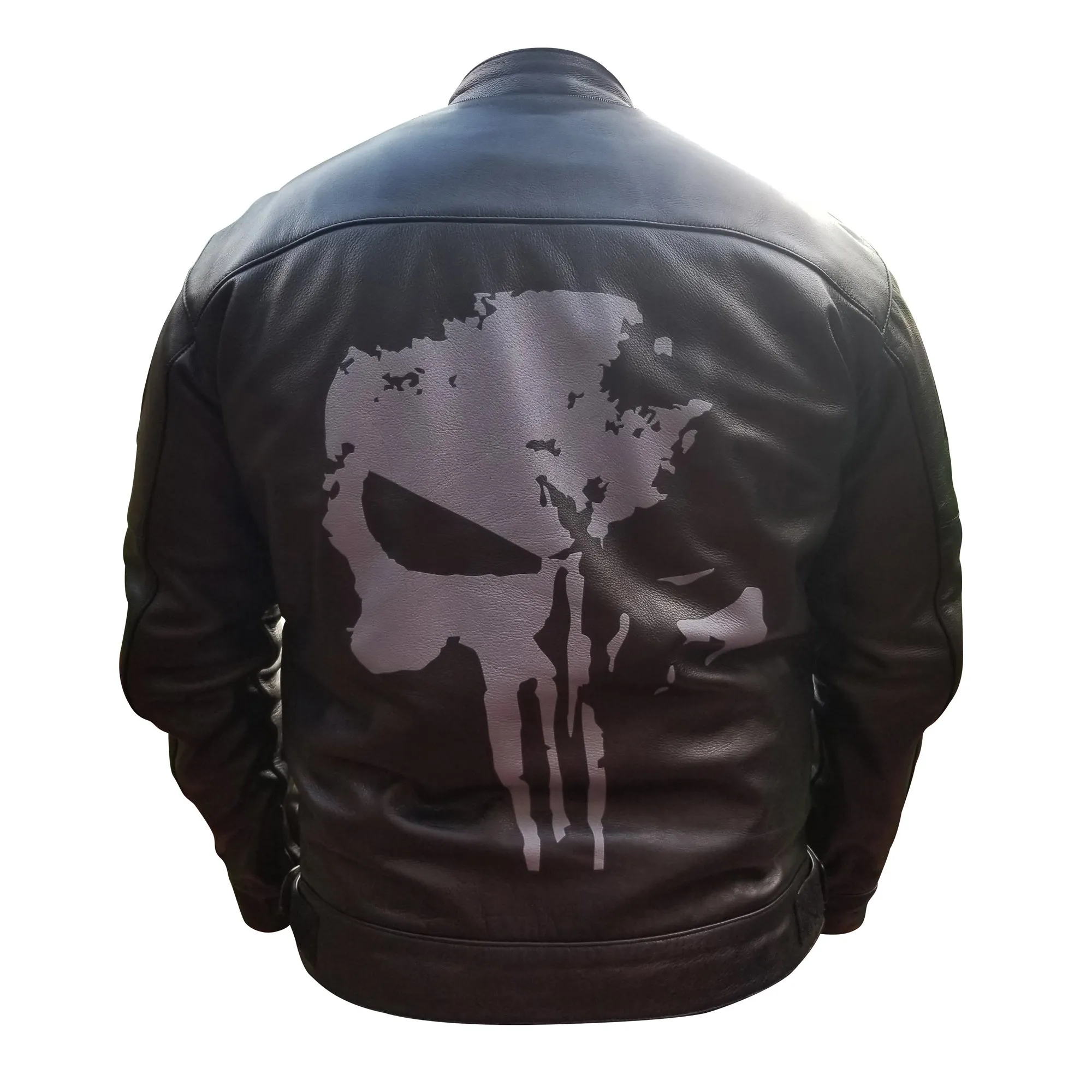 Punisher's motorcycle leather jacket