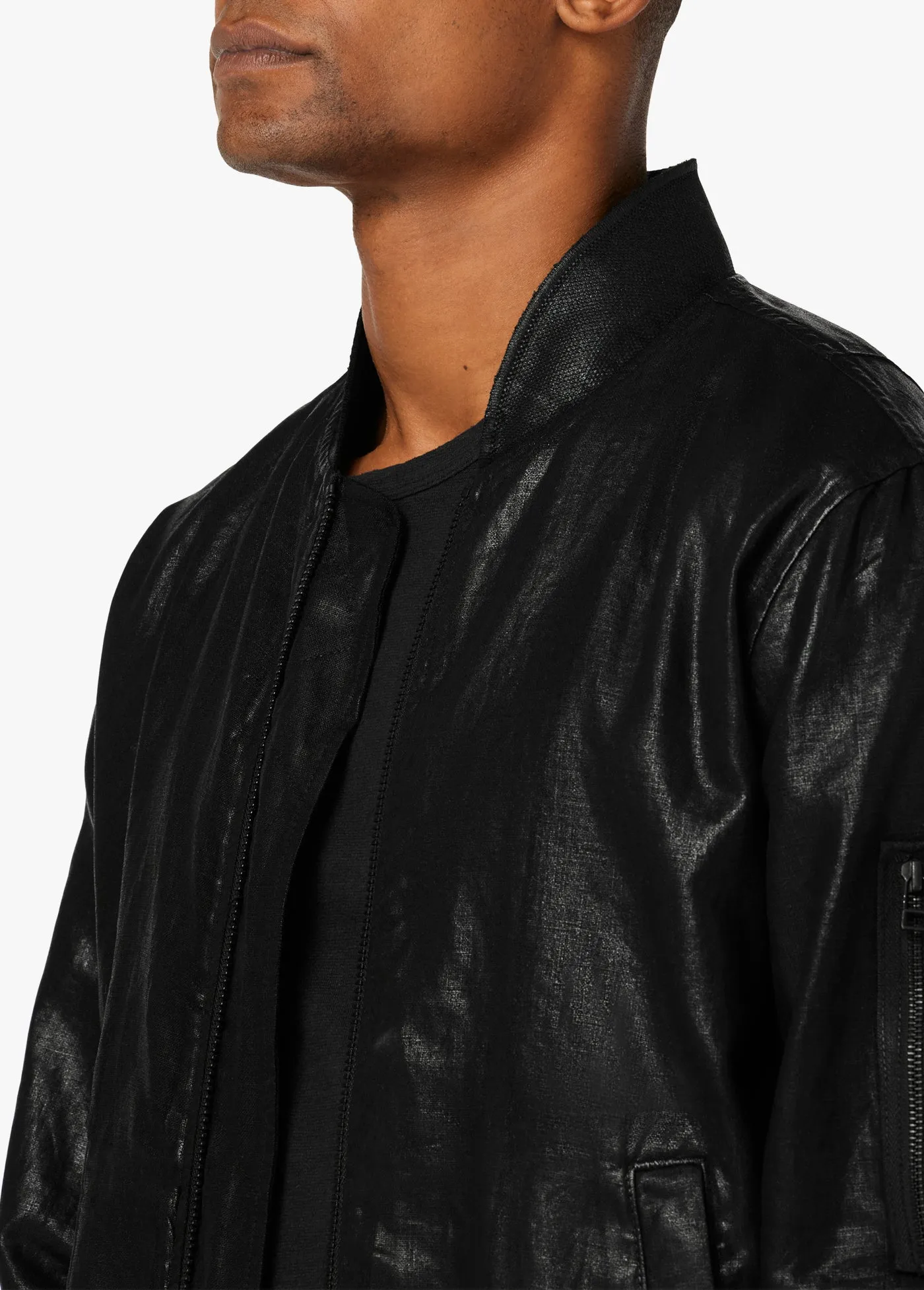 RAY LINEN BOMBER