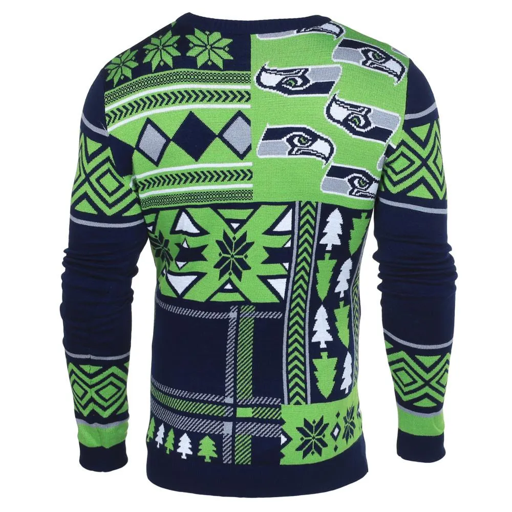 Cozy Seattle Seahawks Ugly Christmas Sweater for Festive Fans - Perfect Holiday Apparel!