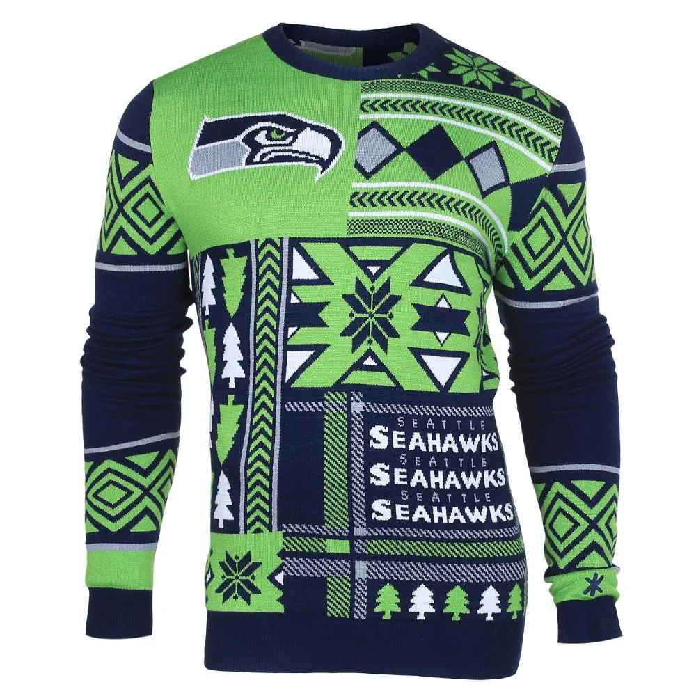 Cozy Seattle Seahawks Ugly Christmas Sweater for Festive Fans - Perfect Holiday Apparel!