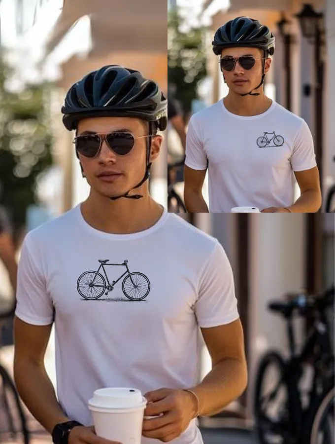 SKETCHY TEE - CYCLE SERIES - WHITE