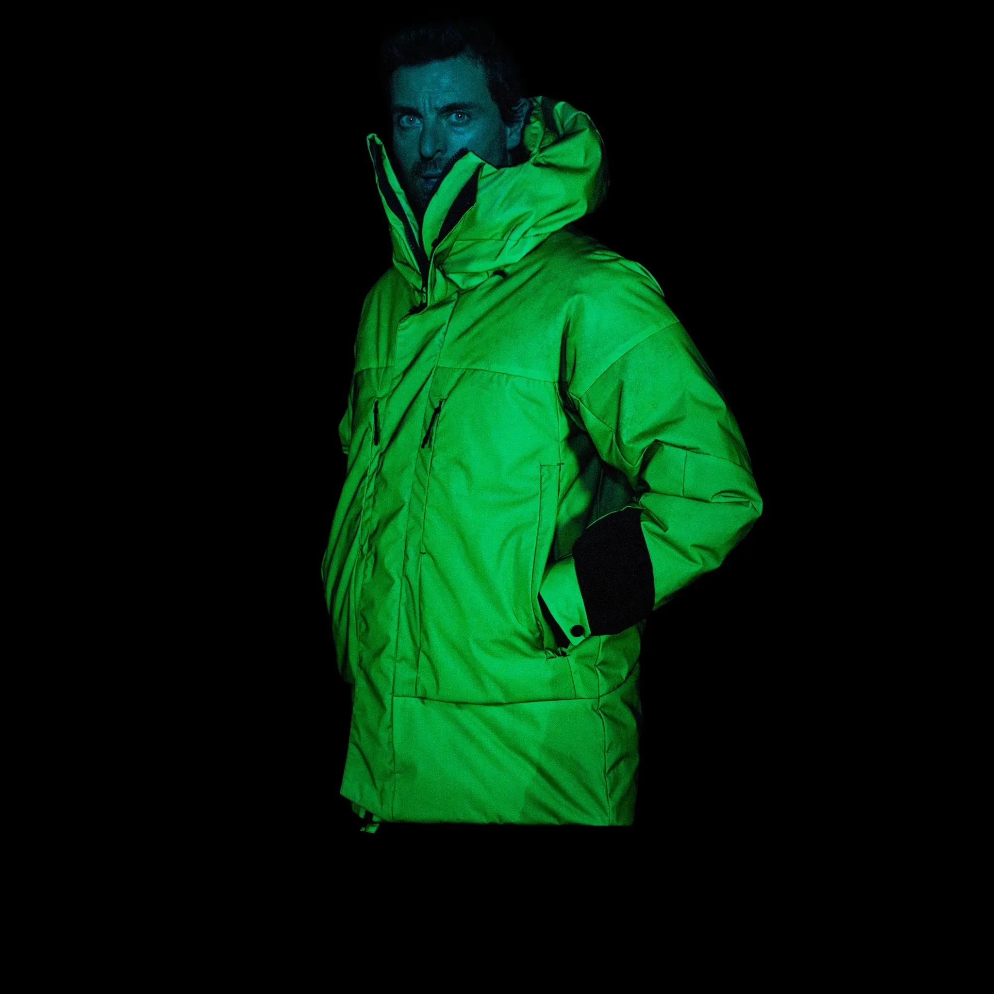 Solar Charged Puffer. Green edition