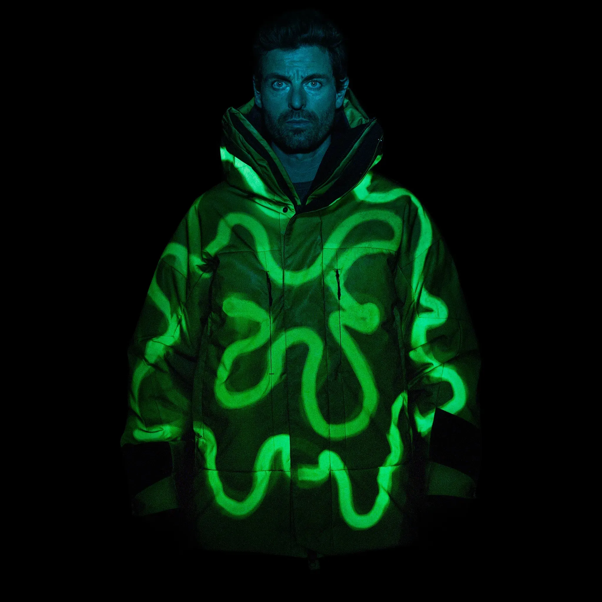 Solar Charged Puffer. Green edition