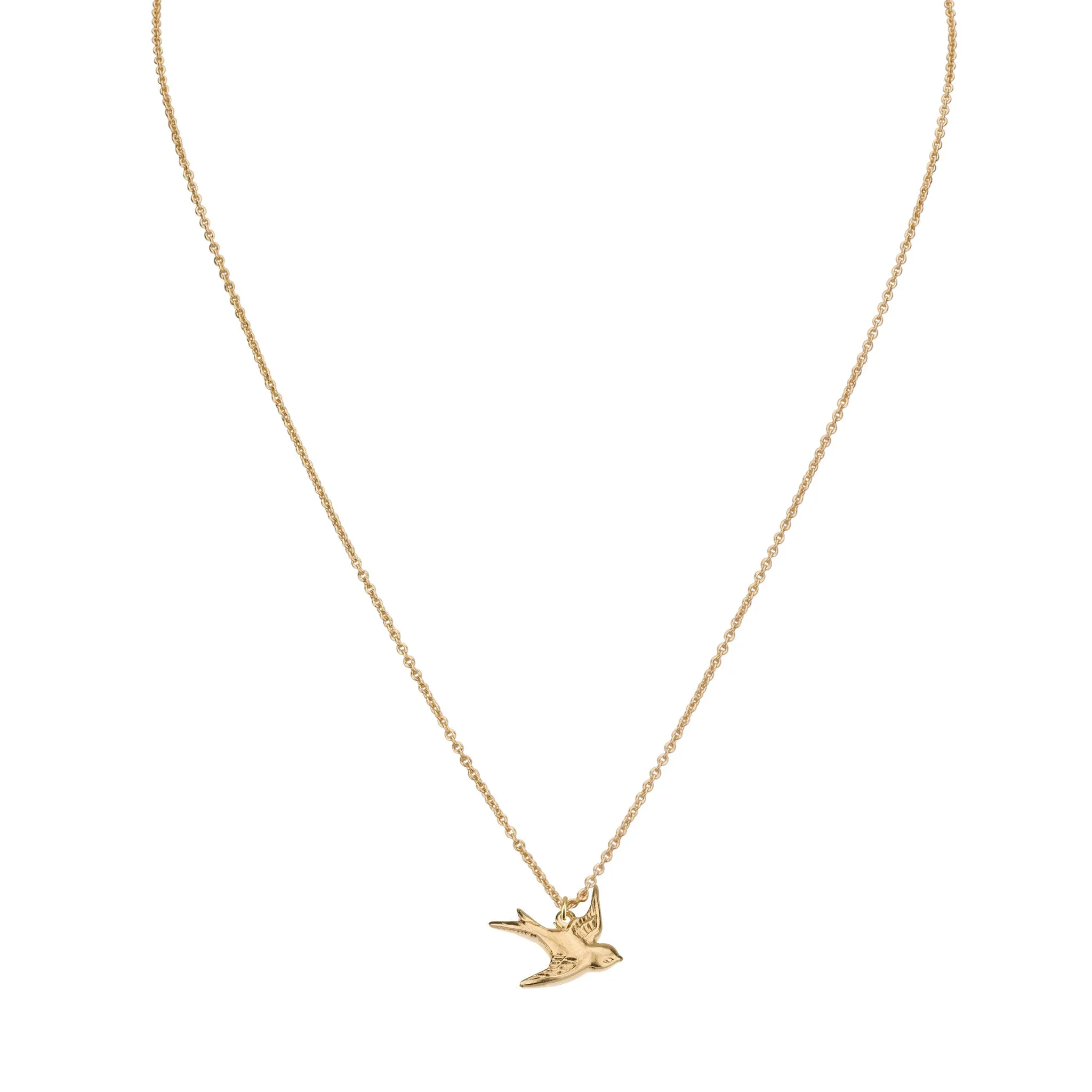 Swallow Drop Pendant & Helen Chain Necklace