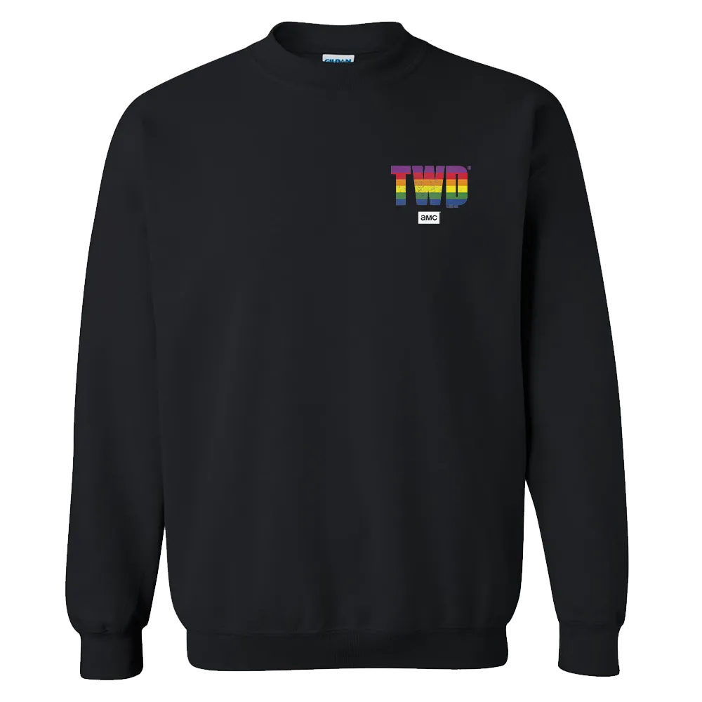 The Walking Dead Pride Icons Stack Fleece Crewneck Sweatshirt