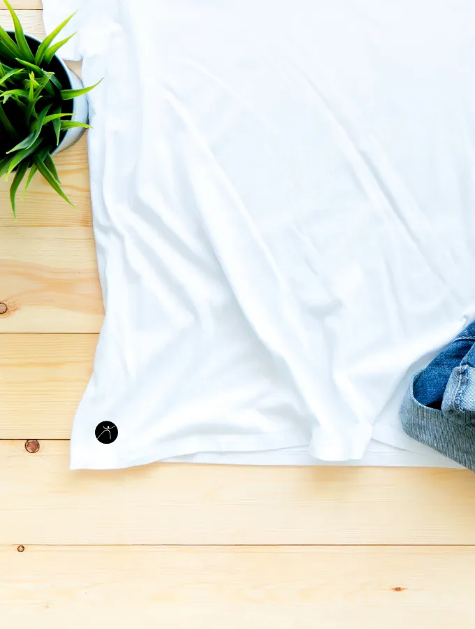 TONED FITTED TEE - WHITE