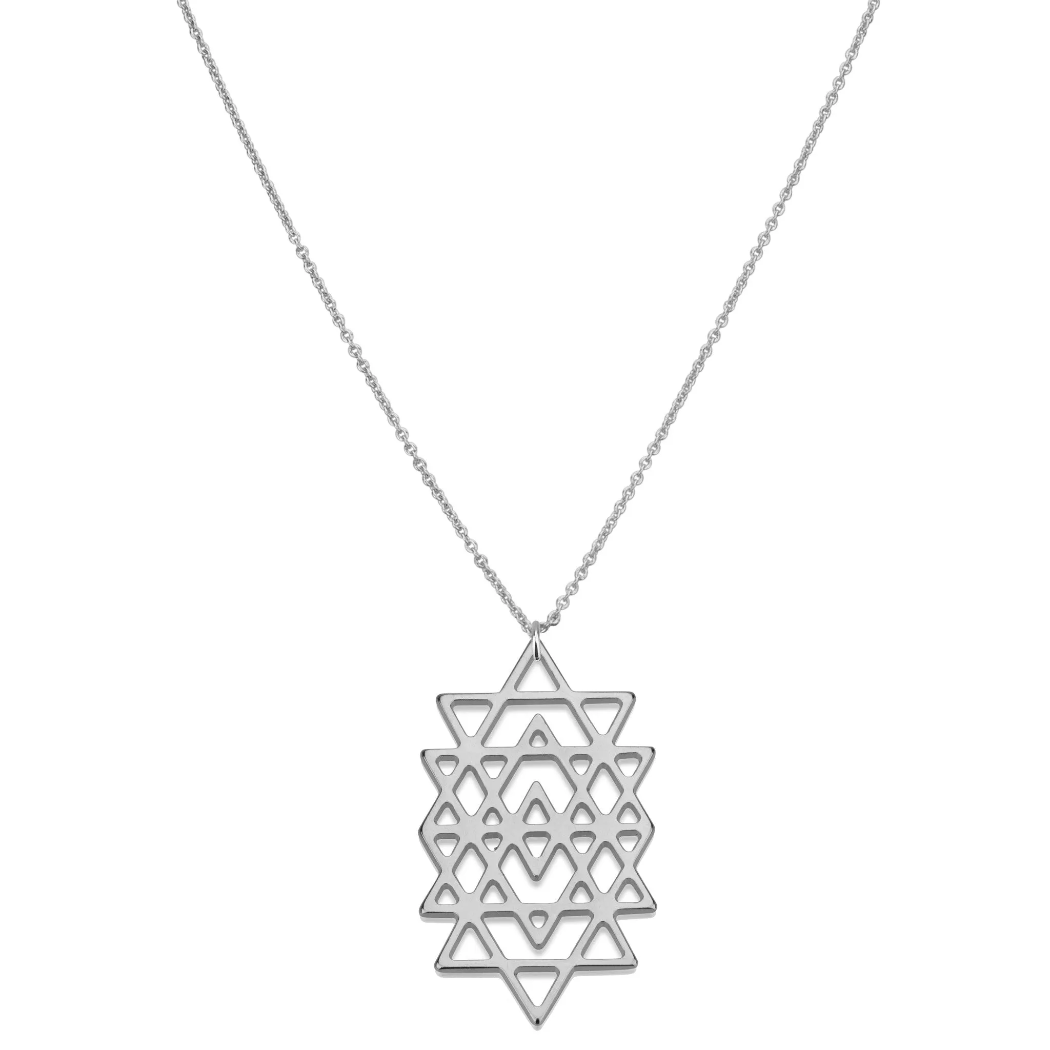 Triple Star of David & Helen Chain Necklace