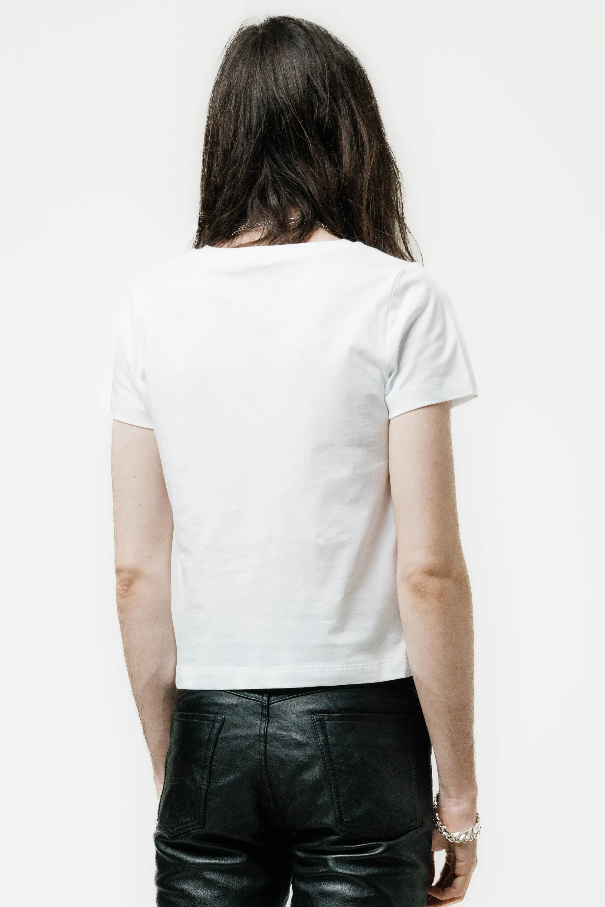 V Neck T-Shirt | White