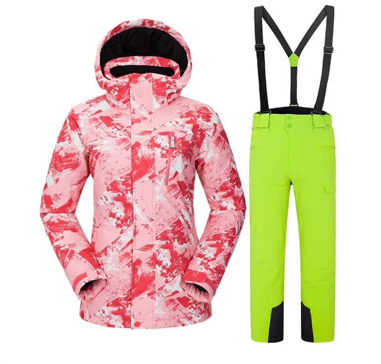 Winter Downhill Free Moving Ski Suit For Women