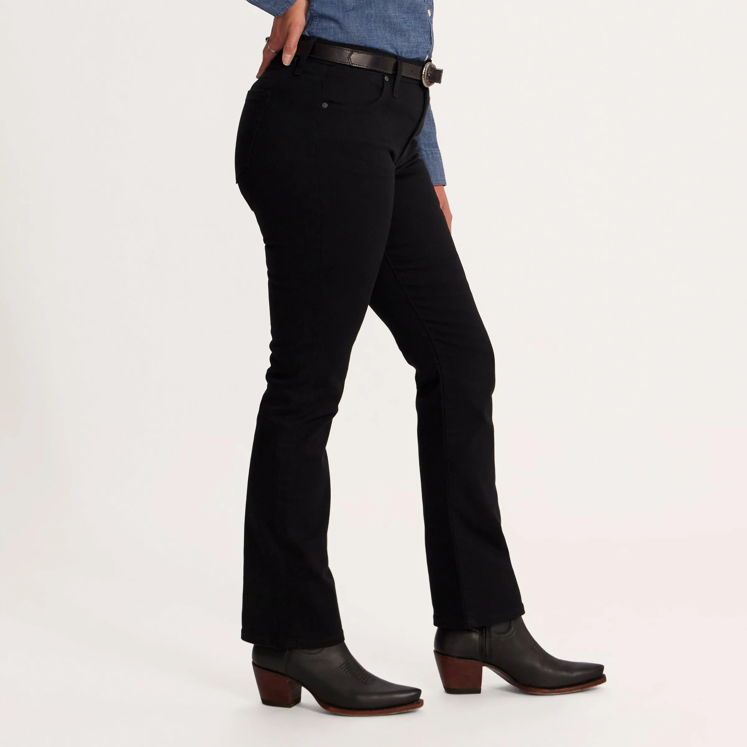 Women's High Rise Straight Jeans