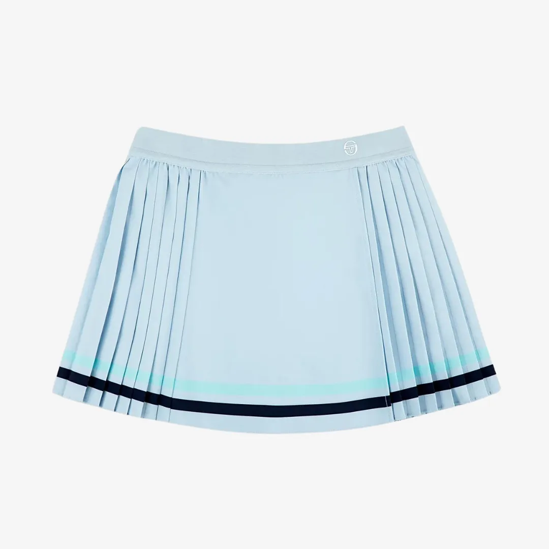 womens sergio tacchini noale tennis wrap skirt (celestial blue)