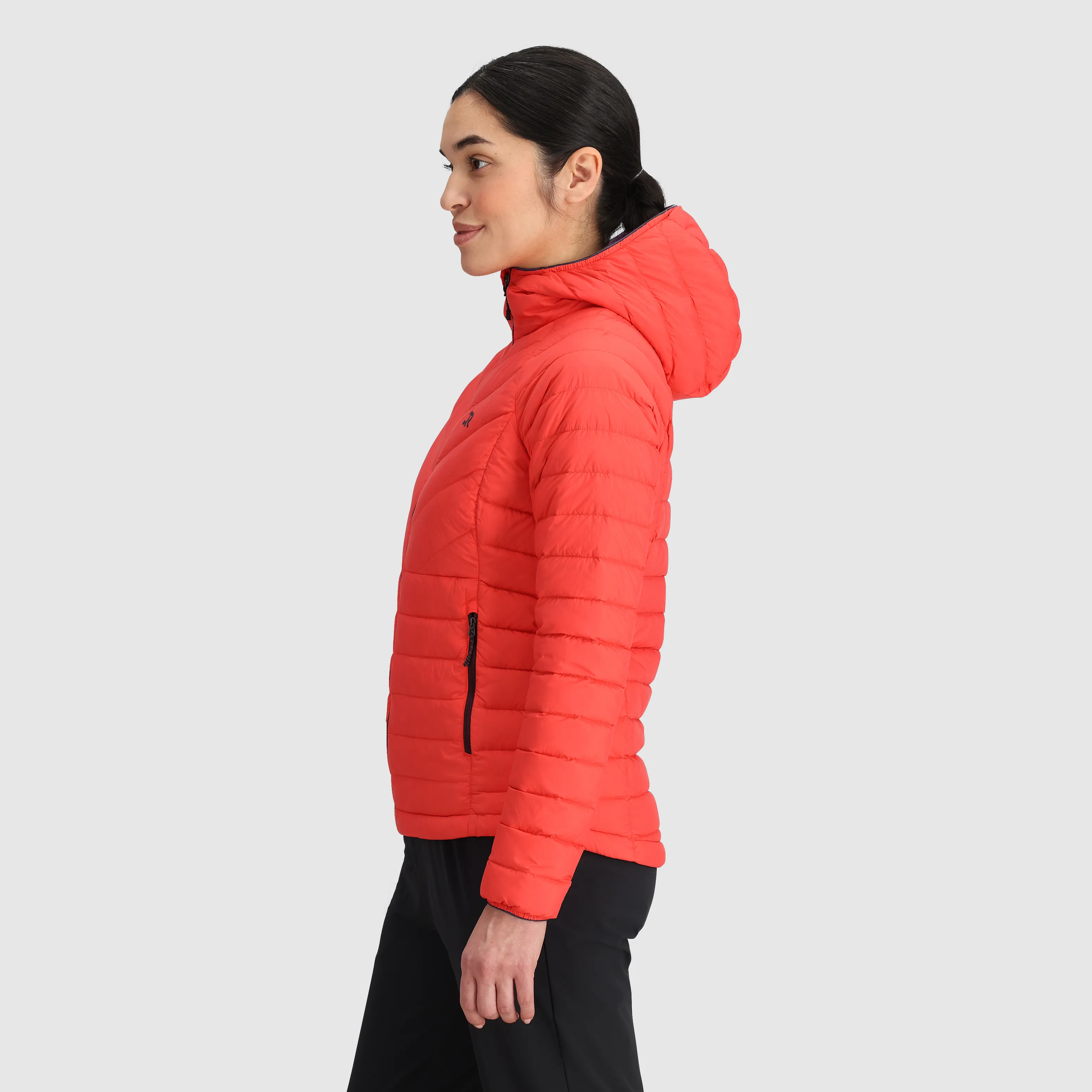 Womens Lightweight Transcendent Down Hoodie with Hood