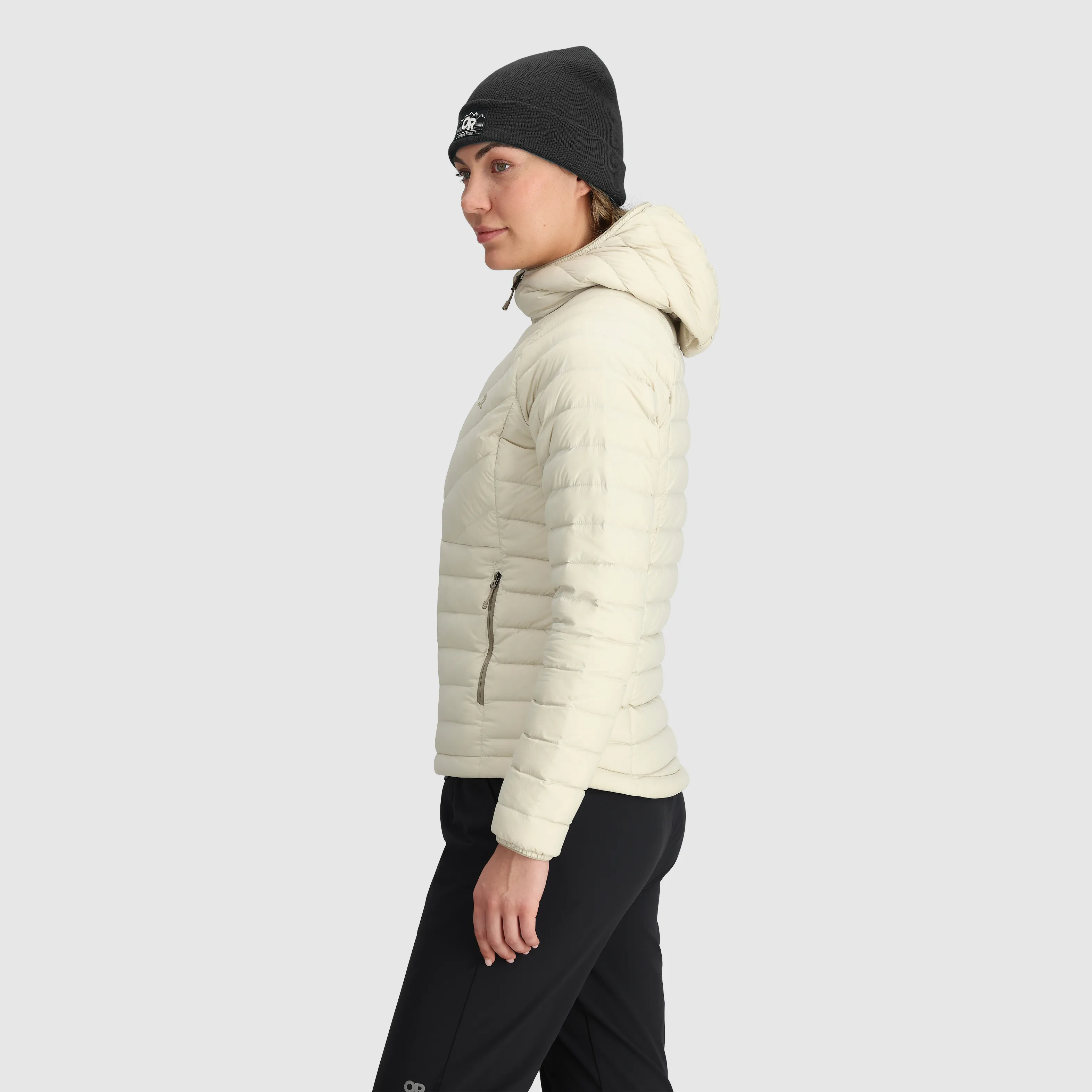 Womens Lightweight Transcendent Down Hoodie with Hood