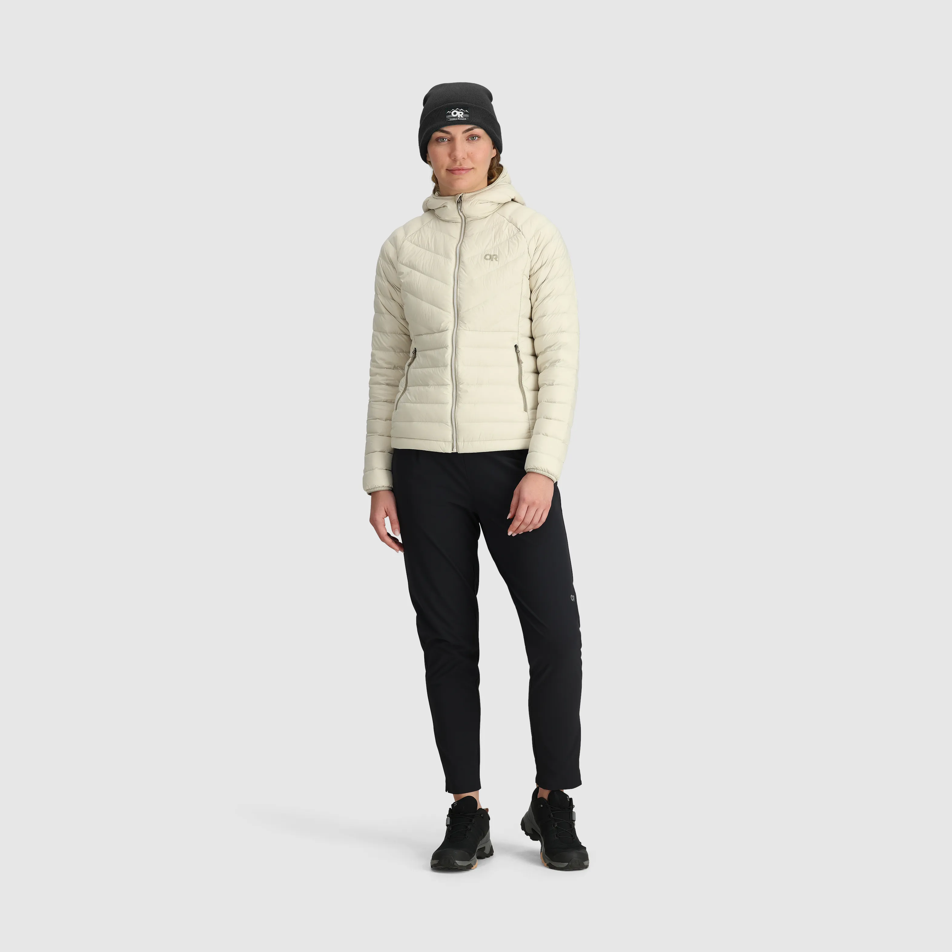 Womens Lightweight Transcendent Down Hoodie with Hood