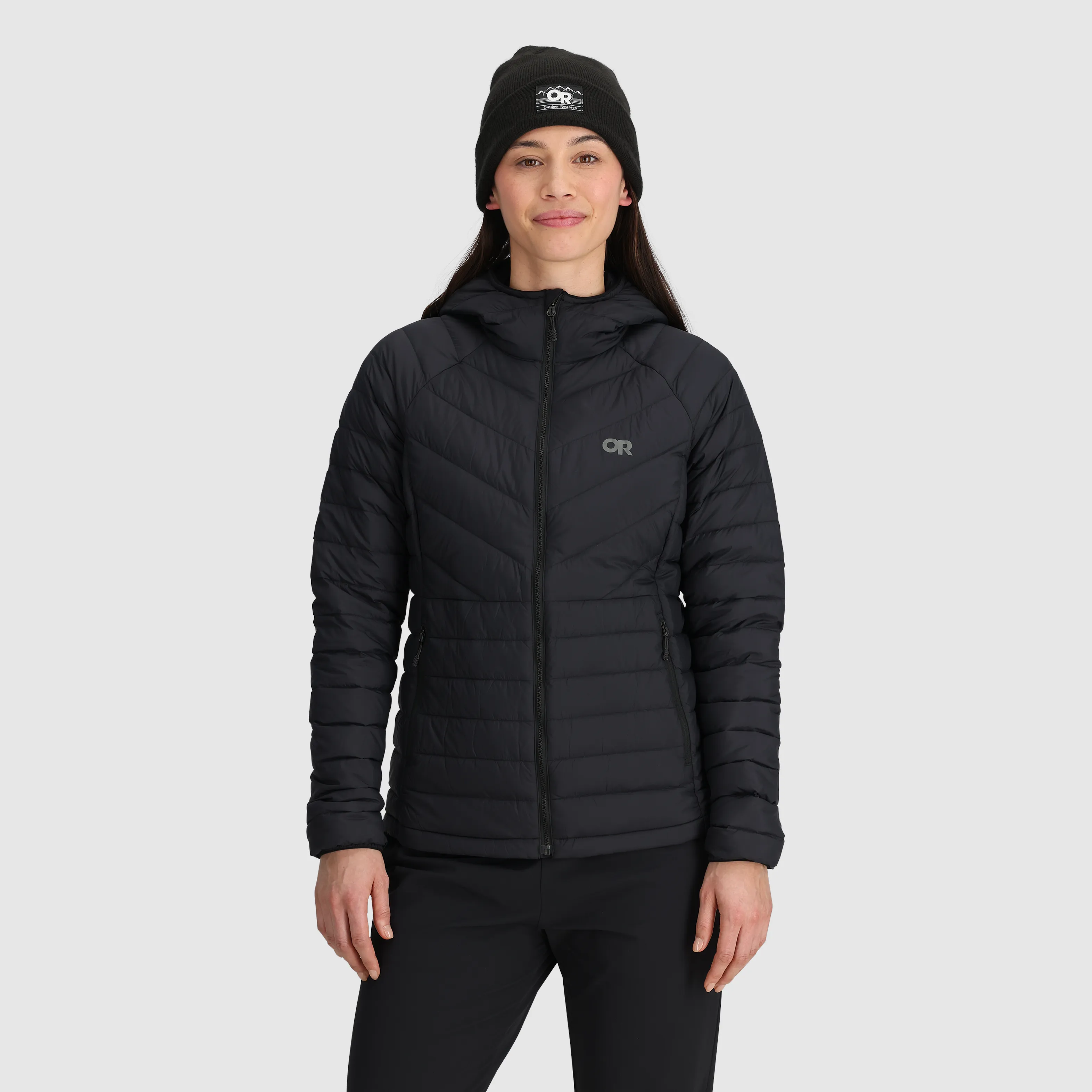 Womens Lightweight Transcendent Down Hoodie with Hood